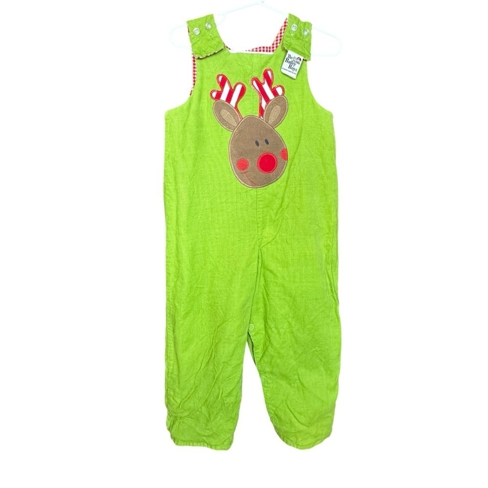 The Bailey Boys Christmas Reindeer and Sports Reversible Longall Jon Jon 2T - Picture 5 of 9